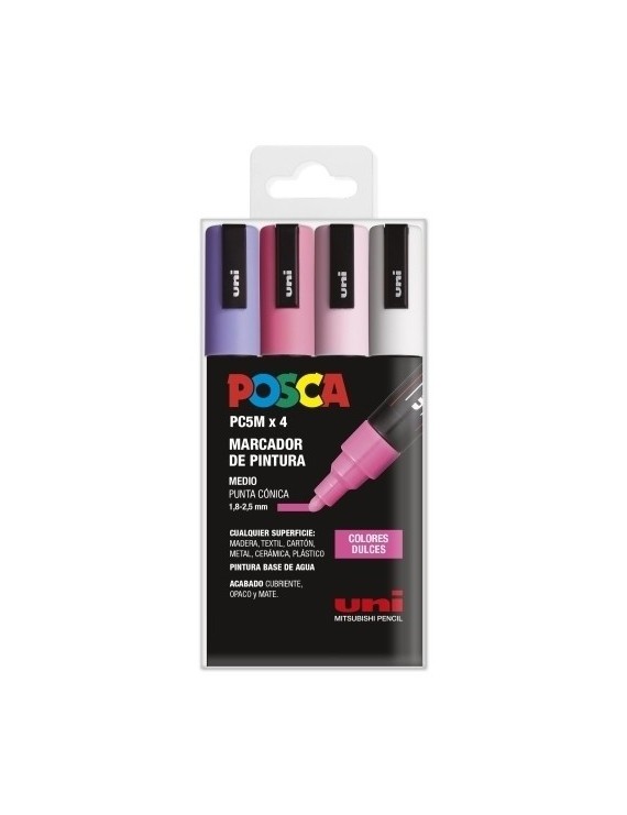 Rotul.Uni-Posca Pc-5M  Col. Dulces B/4