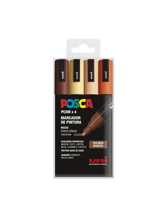 Rotul.Uni-Posca Pc-5M  Col. Madera B/4