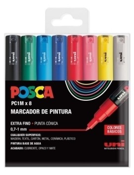 Rotul.Uni-Posca Pc-1M Basic E/8