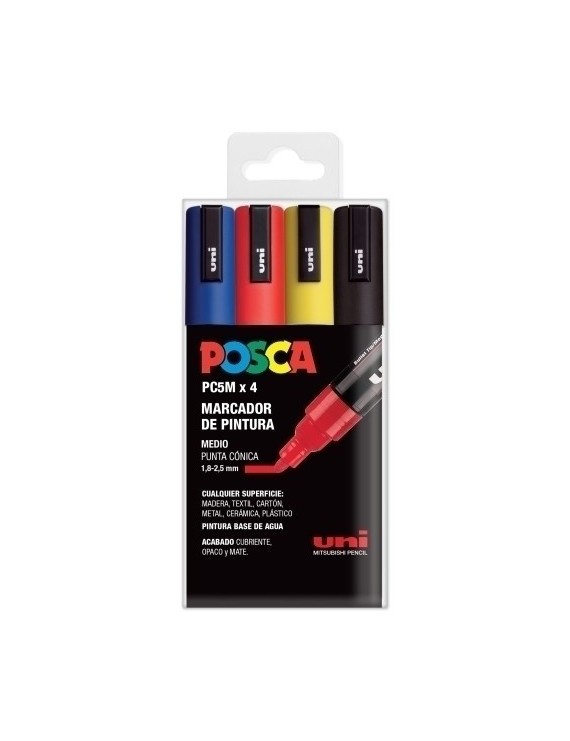 Rotul.Uni-Posca Pc-5M Basic E/4