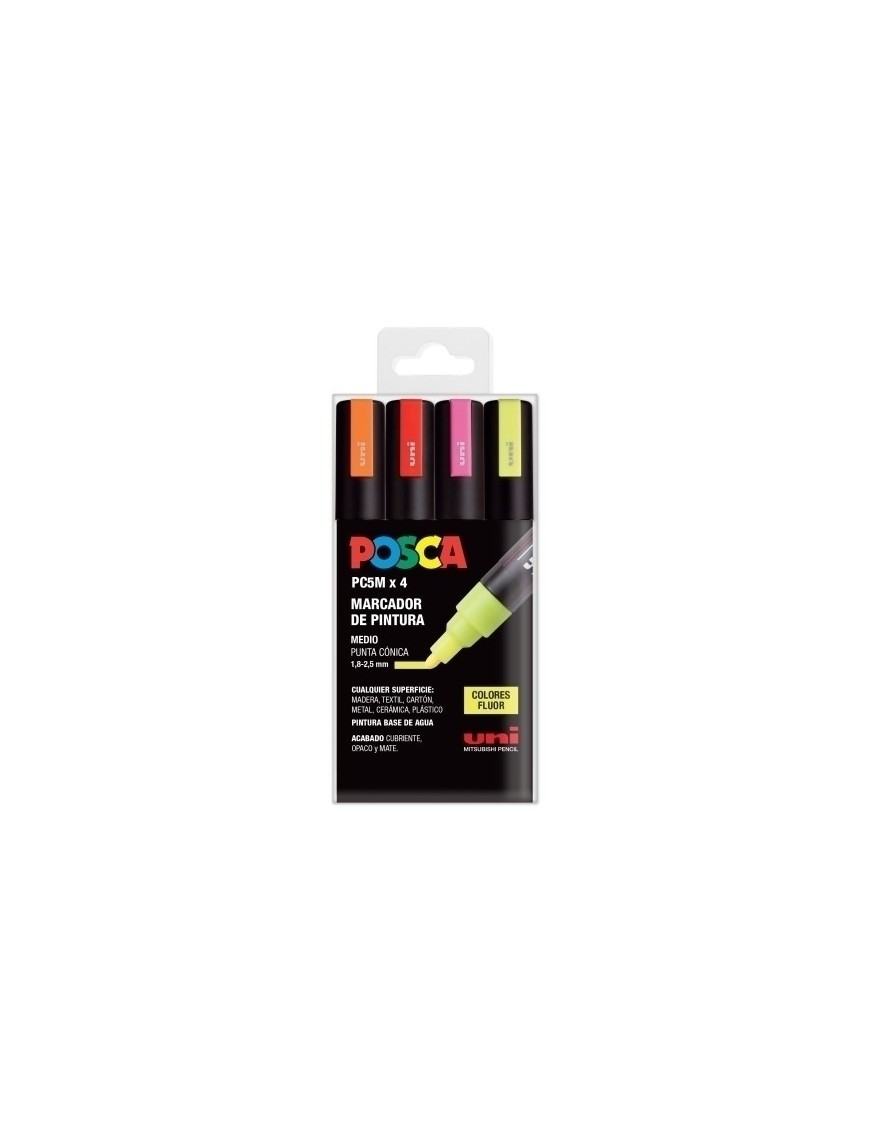 Rotul.Uni-Posca Pc-5M Fluor E/4