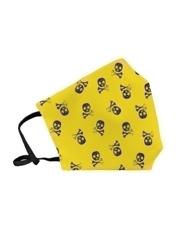 Mascarilla Reut. Gran. Skull Amarillo