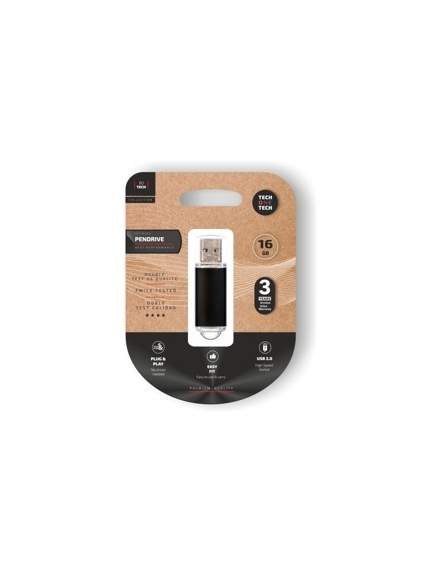 Memoria Usb 16Gb Techone Basic Negro