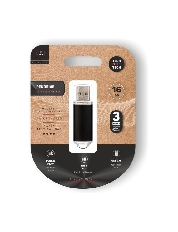 Memoria Usb 16Gb Techone Basic Negro