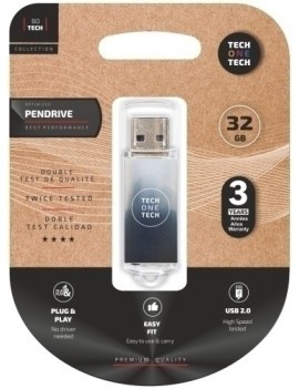 Memoria Usb 32Gb Techone Basic Black&Whi