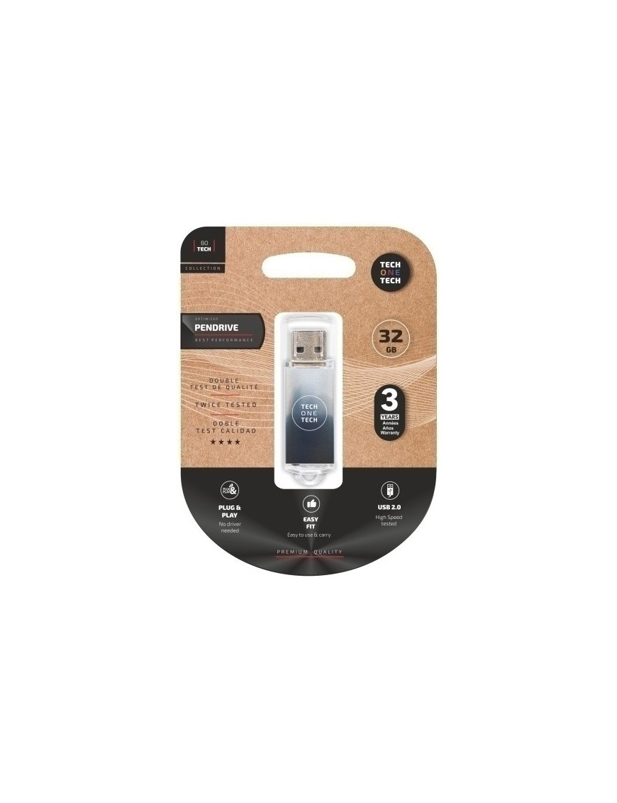 Memoria Usb 32Gb Techone Basic Black&Whi