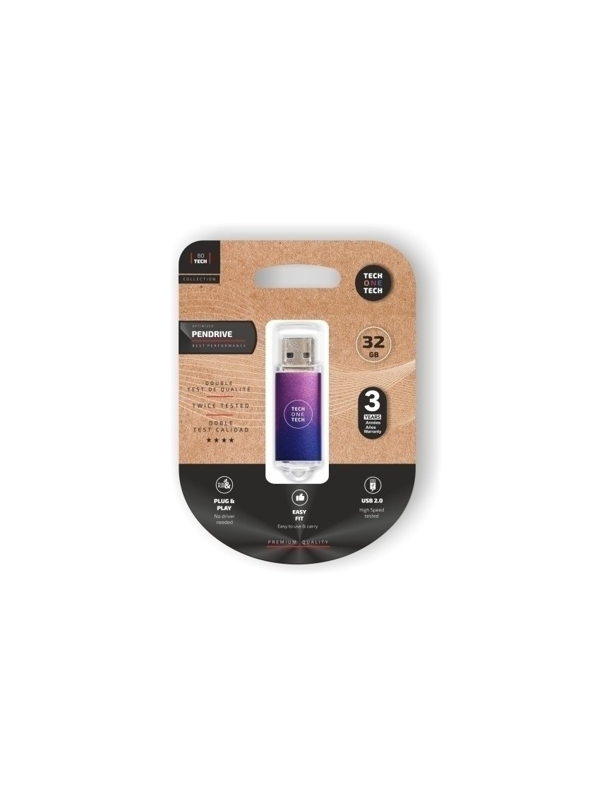 Memoria Usb 32Gb Techone Basic Purple