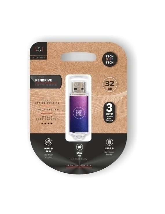 Memoria Usb 32Gb Techone Basic Purple