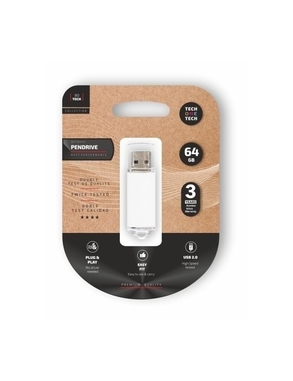 Memoria Usb 64Gb Techone Basic Blanco