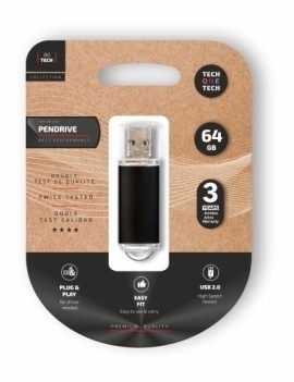 Memoria Usb 64Gb Techone Basic Negro