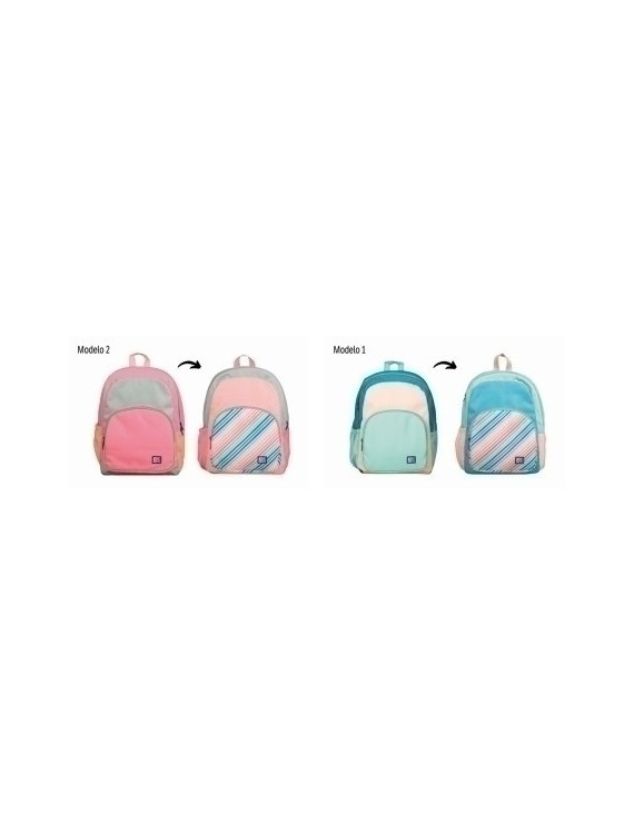 Mochila Oxford Color Block Reversible