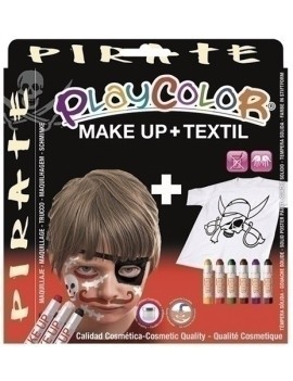 Pack Playcolor Maquill.+Textil Pirate