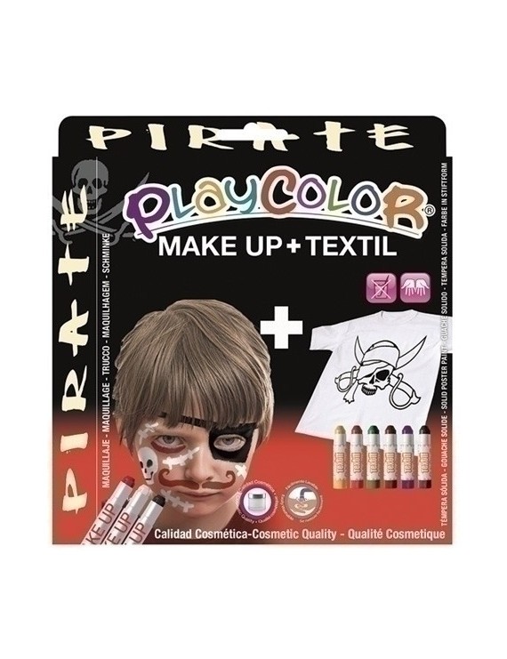 Pack Playcolor Maquill.+Textil Pirate