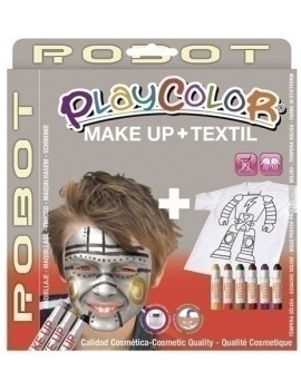 Pack Playcolor Maquill.+Textil Robot