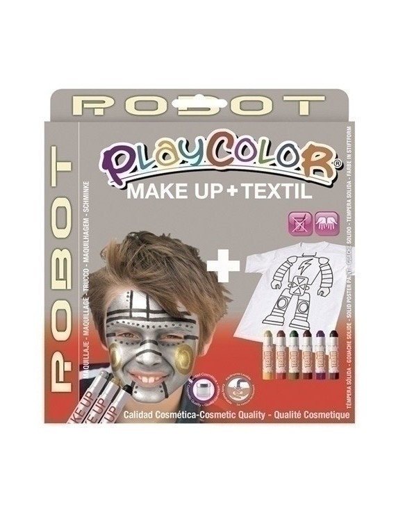 Pack Playcolor Maquill.+Textil Robot