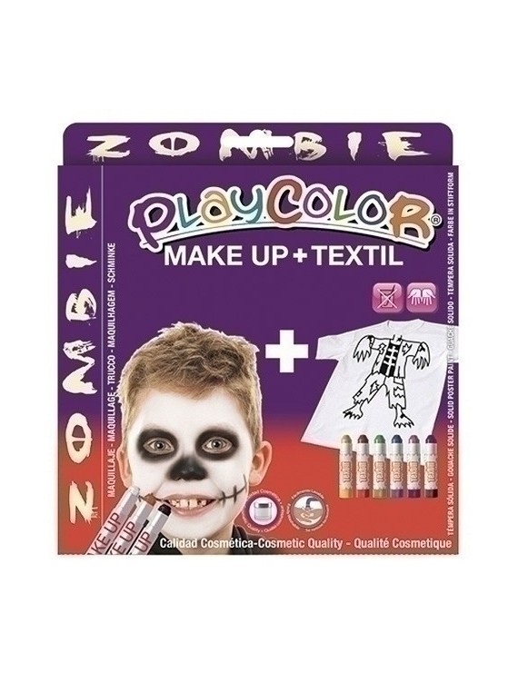 Pack Playcolor Maquill.+Textil Zombie