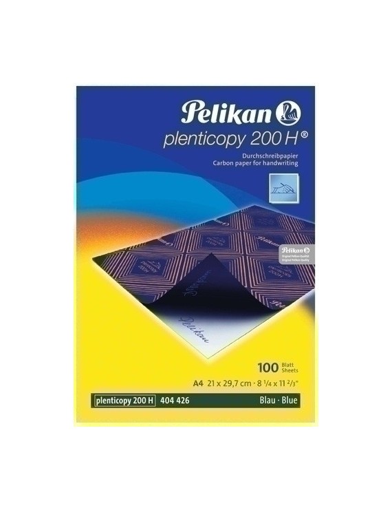 Papel Carbon Plenticopy A4 Cj.100 Azul