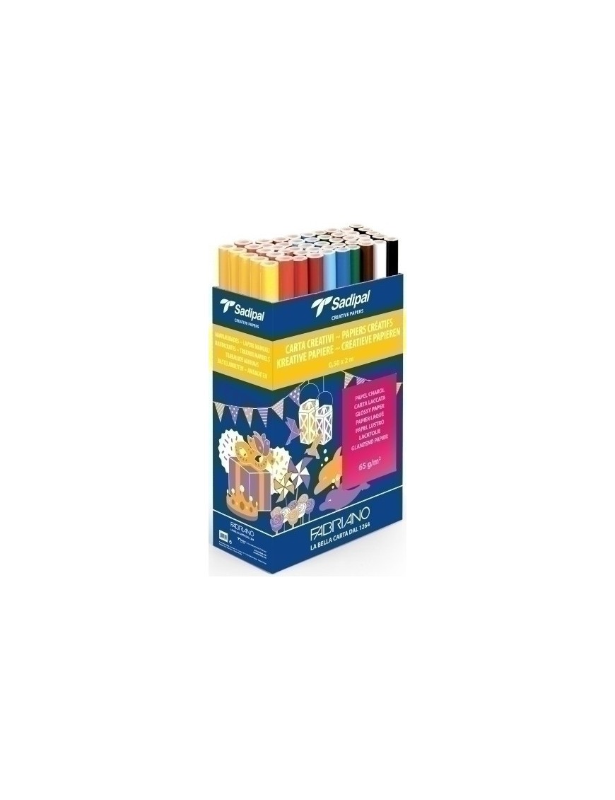 Papel Charol Sadipal Rollo 05,X2 M. E.50