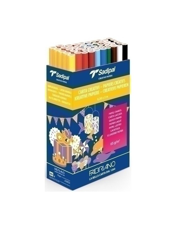 Papel Charol Sadipal Rollo 05,X2 M. E.50