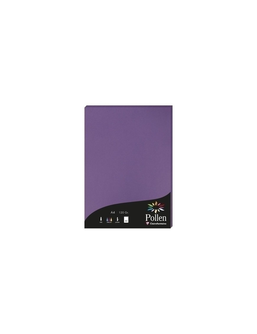 Papel Clairefontaine Pollen A4 50H Viole