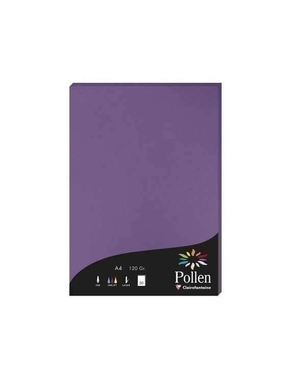 Papel Clairefontaine Pollen A4 50H Viole