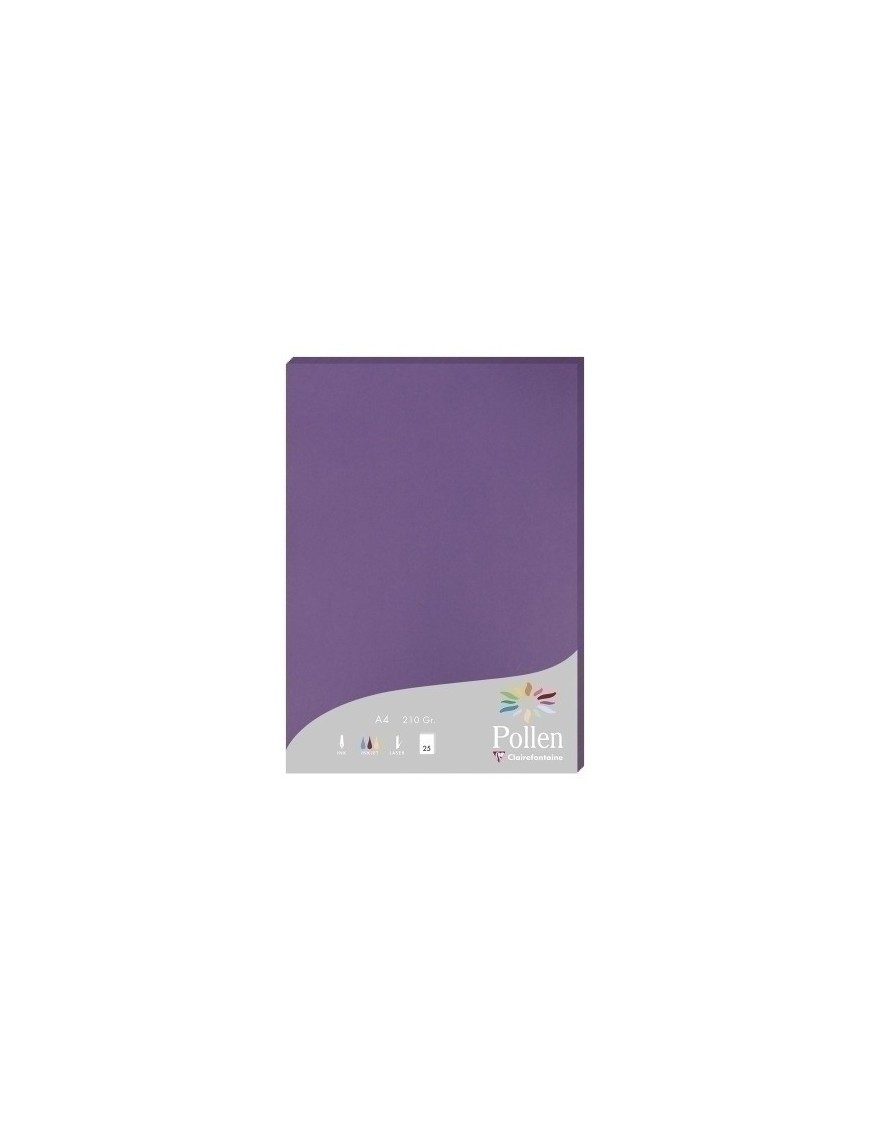 Papel Clairefontaine Pollen A4 25H Viole