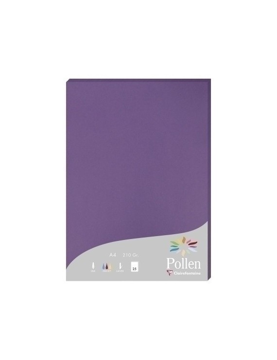 Papel Clairefontaine Pollen A4 25H Viole