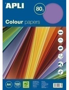 Papel Color A4 80G 100H Surtid.Intenso