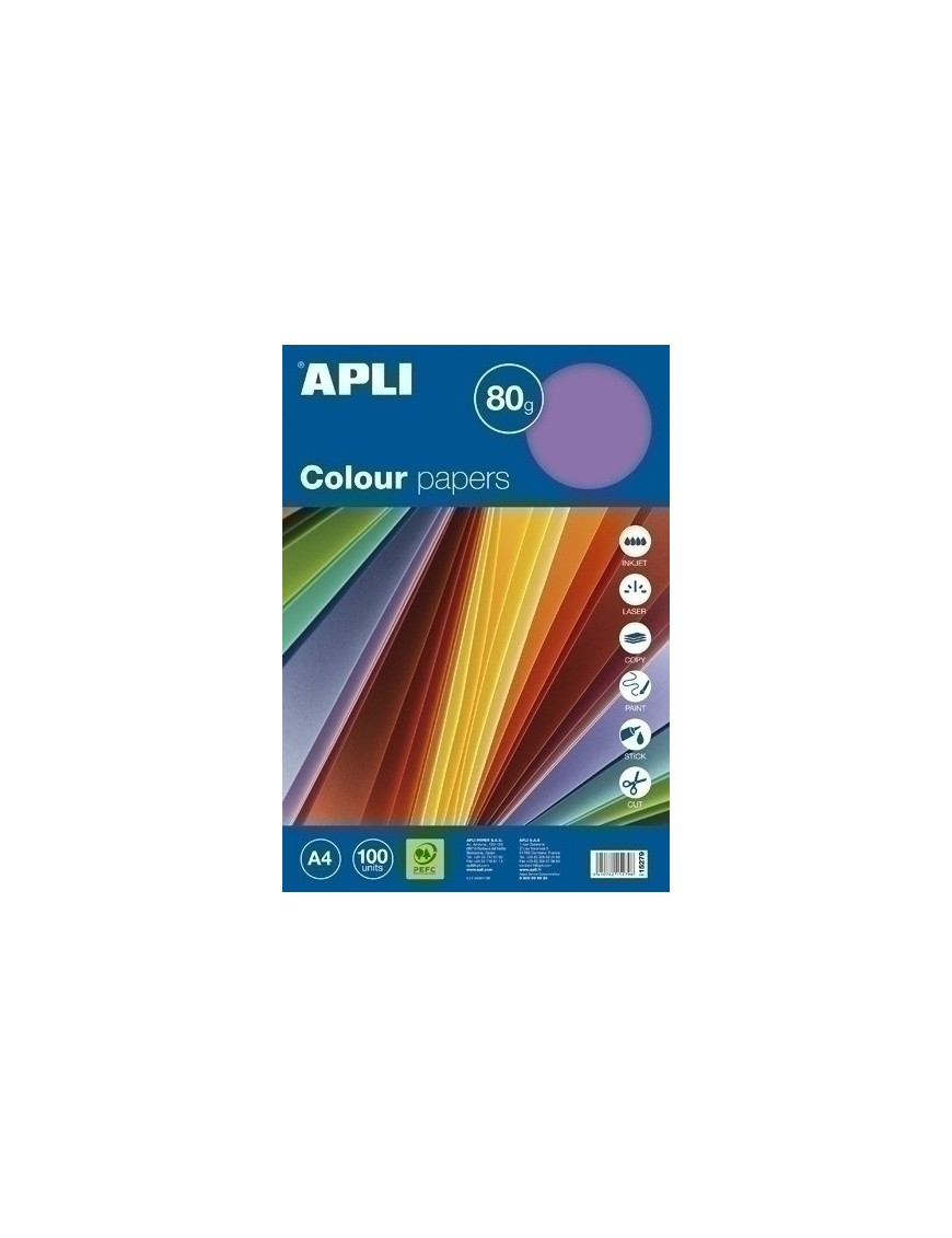 Papel Color A4 80G 100H Surtid.Intenso