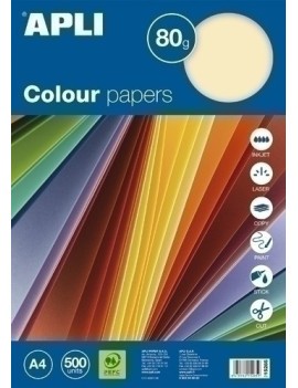 Papel Color A4 80G 500H Surtid.Pastel