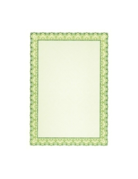 Papel Diploma A4 Apli 115G 10H Verde Esm