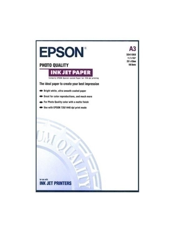 Papel Inkjet A3 100 Hjs. Epson Hq Especi