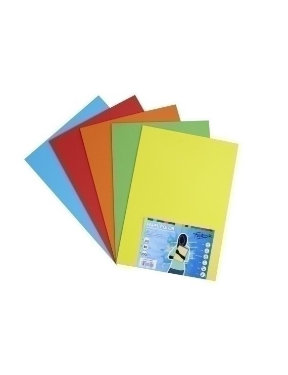 Papel Color Fabrisa A3 80G 100H S.Fuerte