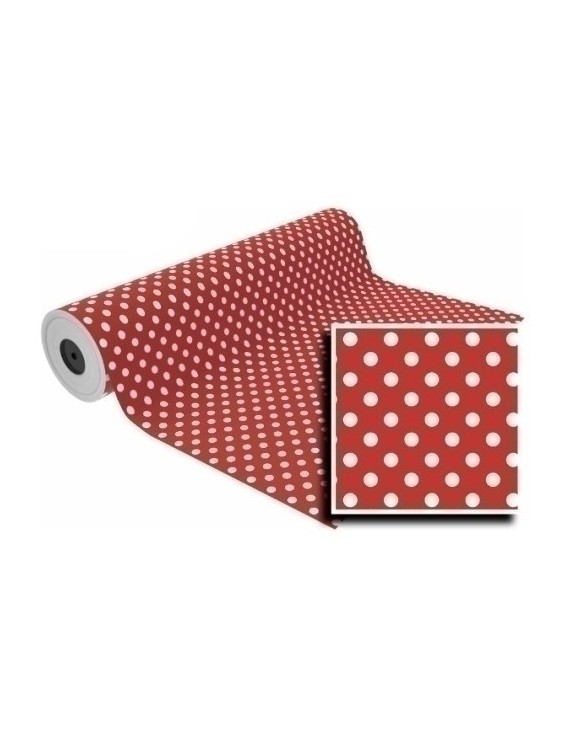 Papel Regalo Bobina Bk.31X80 Lunares