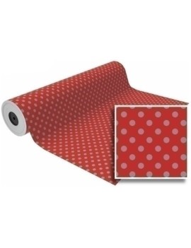 Papel Regalo Bobina Bk.31X80 Lunares