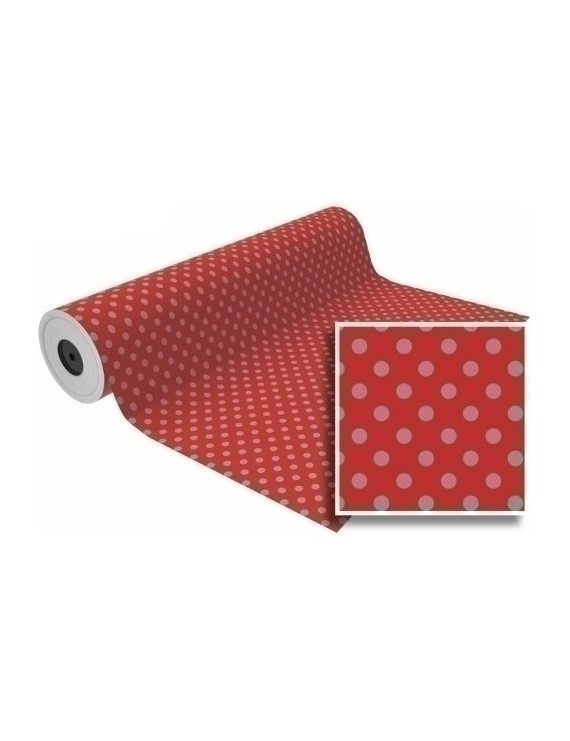 Papel Regalo Bobina Bk.31X80 Lunares