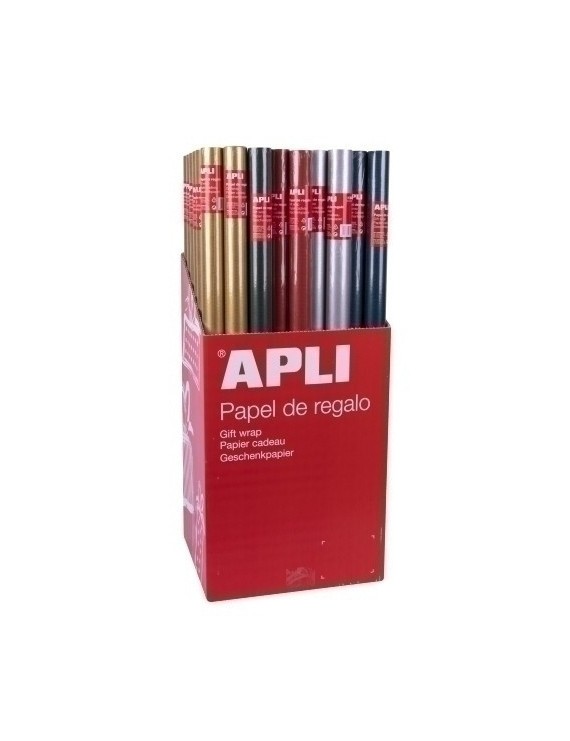 Papel Regalo Rl.Apli 0,7X2 Kraft Col(55)