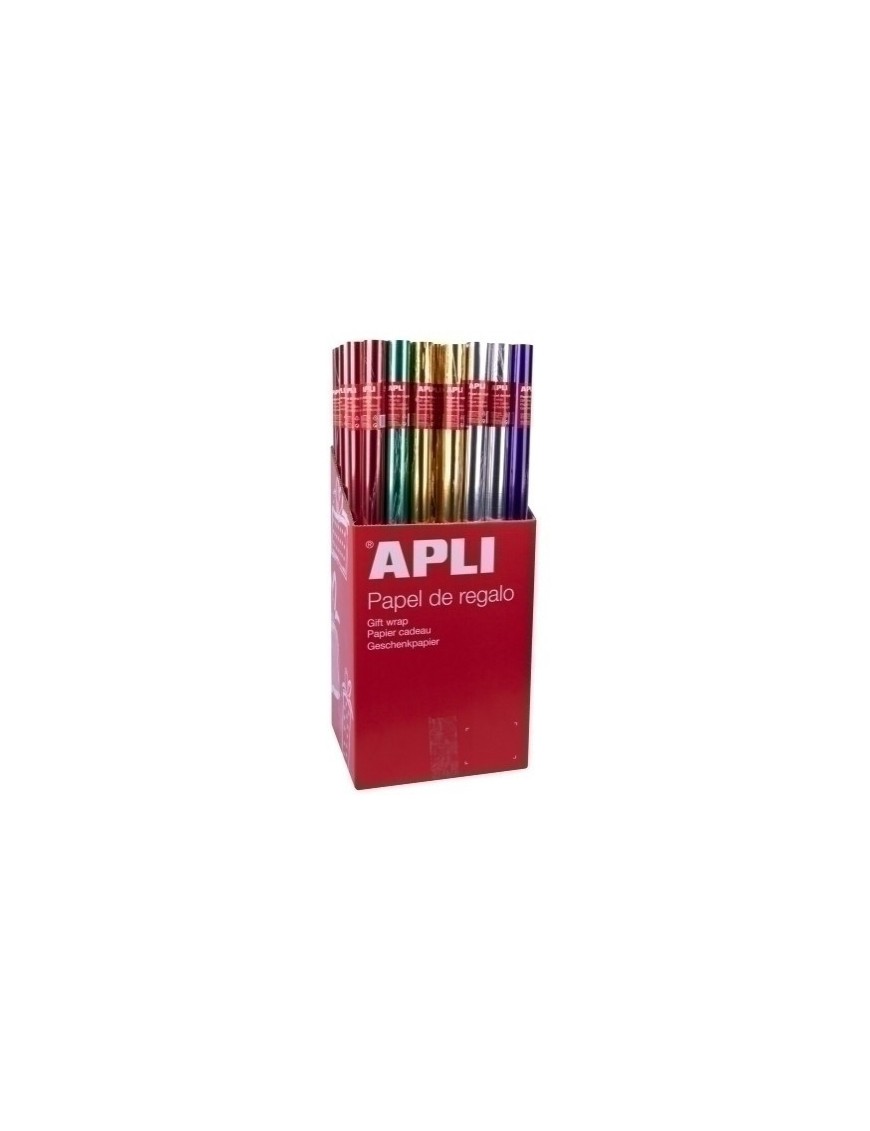 Papel Regalo Rl.Apli 0,7X2 Metal. (55)