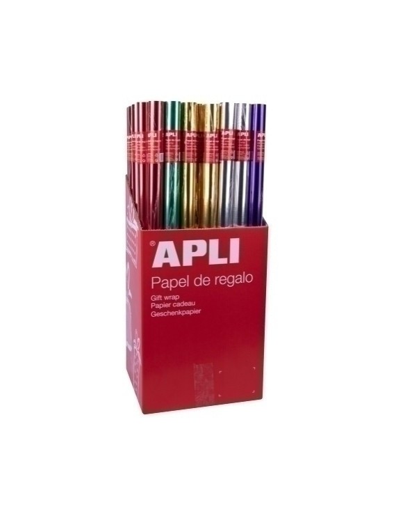 Papel Regalo Rl.Apli 0,7X2 Metal. (55)