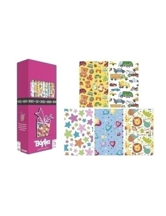 Papel Regalo Rl.Bk.0,7X2 Inf. (50)