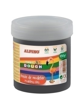 Pasta Modelar Alpino Magic Dough Negro