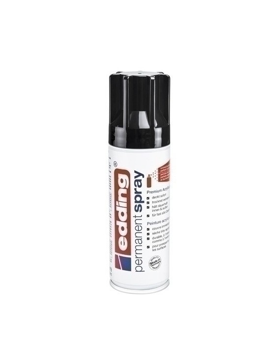 Pintura Acril.Edding 200 Ml Negro Intens