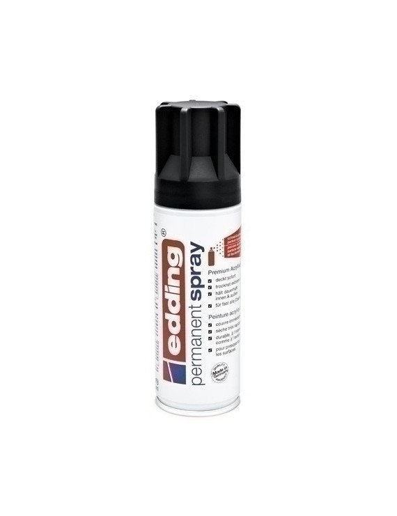 Pintura Acril.Edding 200 Ml Negro Intens