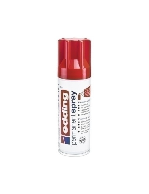 Pintura Acril.Edding 200 Ml Rojo Trafico