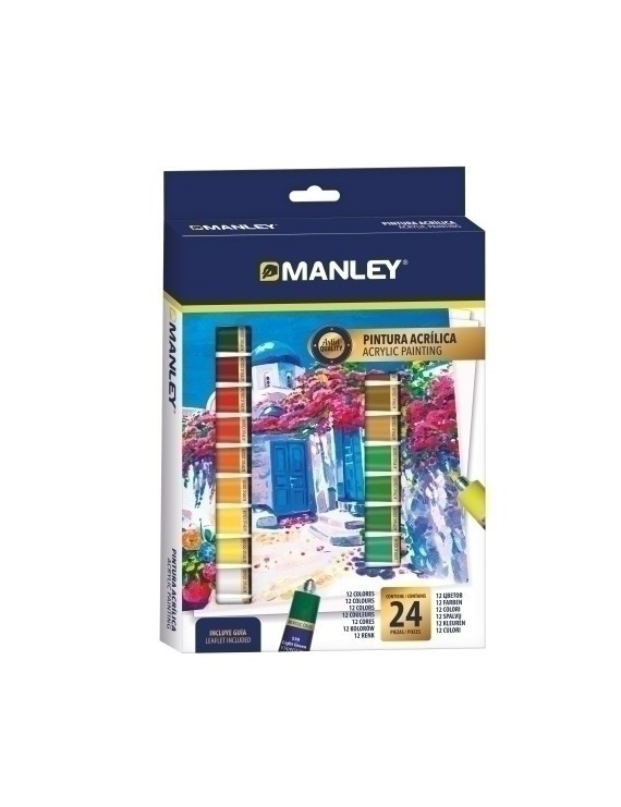 Pintura Acril. Manley  12 Ml Estuche 24