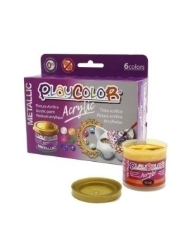 Pintura Acril. Playcolor Metalic Surt.6