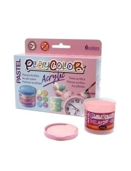 Pintura Acril. Playcolor Pastel Surt. 6