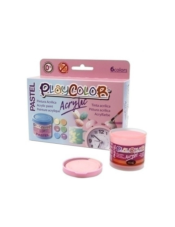 Pintura Acril. Playcolor Pastel Surt. 6