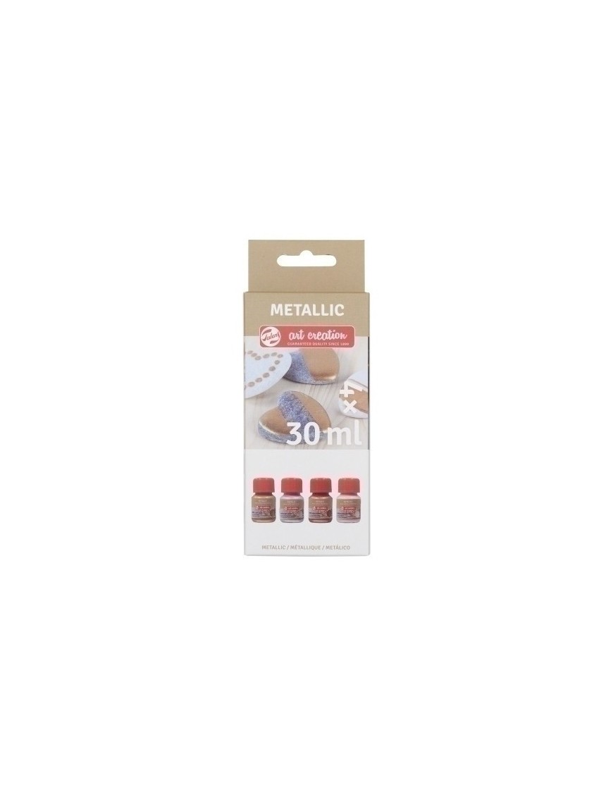 Pintura Acril.Talens 30 Ml Metalico S/4