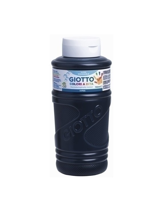 Pintura Dedos Giotto 750 Ml Negro